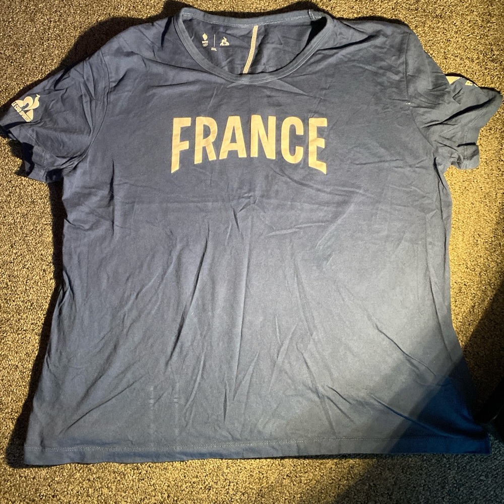 Le Coq Sportif Blue Short Sleeve Tee